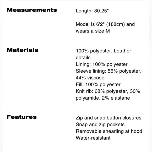 NWT Coach Parka Jacket - Picture 7 of 7